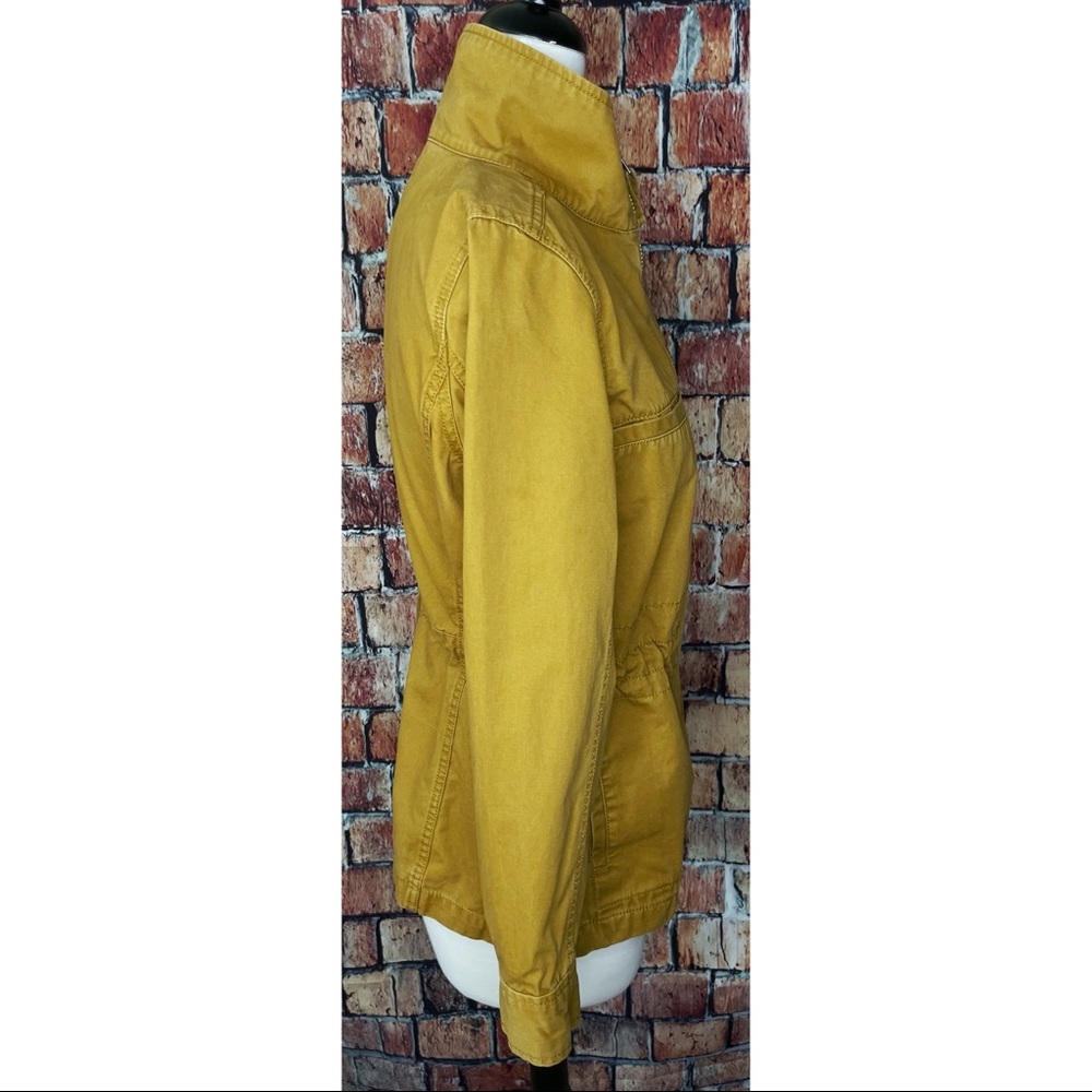 Madewell Fleet Military Utility Jacket Coat Medium Egyptian Gold Anorak - Picture 3 of 7